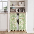 thumbnail image 6 of Spring Floral Kitchen Curtain for Berdoom Living Room Cafe 45 Inch Length, Watercolor Orchid Flowers Leaves Botanical Green Tiers Curtains Light Filtering Drapes Window Treatment 2 Panels 52"Wx45"L, 6 of 8