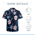 thumbnail image 7 of High Quality Hawaiian Shirts for Men Short Sleeve Aloha Beach Shirt Floral Summer Casual Button Down Shirts Blouses NE4L8R, 7 of 7