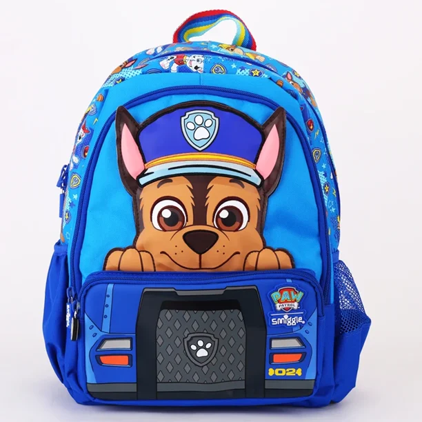 En existencia, genuino Paw Patrol Australia Smiggle, bolso escolar para niños, estuche para bolígrafos, bolsa para el almuerzo, mochila de doble hombro, regalo