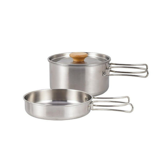 Juego de Utensilios de Cocina Zulema Acero Inoxidable Antióxido para Acampar y Picnic