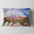 thumbnail image 2 of Designart Eye Looking at the Grand Canyon - Landscape Printed Throw Pillow - 12x20, 2 of 5