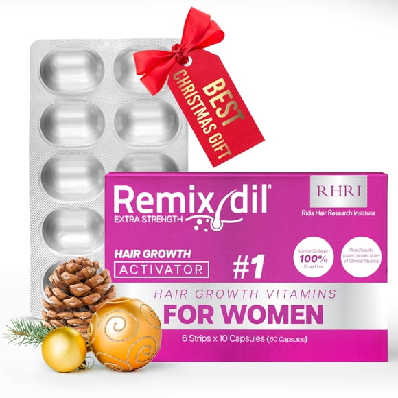 Vitaminas para el crecimiento del cabello Rida Hair Remixidil para mujeres