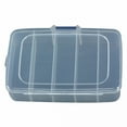 thumbnail image 2 of XIBUFE 2026 New 1Pc Small Parts Storage Case Tools Box Organizer 5 Compartments Hardware Organizers with Plastic Dividers for Screws Nuts Nails Bolts for Home, Workshop, Garage, Office, 2 of 7