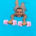 thumbnail image 2 of Aquatic Exercise Dumbbells, 2PCS Aqua Fitness Barbells, High-Density EVA-Foam Dumbbell Set, Pool Weights Dumbbells Set for Water Aerobics Weight Loss, Pool Fitness, Water Exercise, 2 of 7