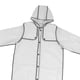 thumbnail image 3 of Poncho de lluvia, chaqueta portátil con capucha y mangas, impermeable para hombres y mujeres Negro L, 3 of 9