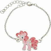 Silver-Plated Brass Pinkie Pie My Little Pony Chain Bracelet