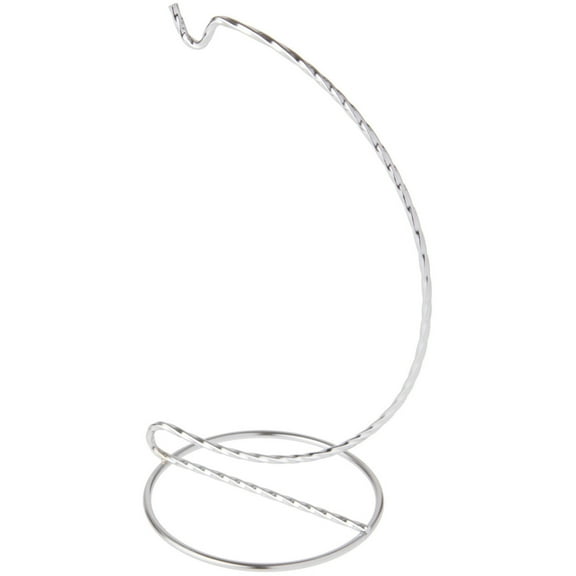 Bard's Twisted Silver Ornament Stand, 7" H x 3" W x 3" D