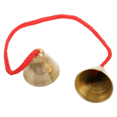 LITINKIMI Tingsha Cymbals Bells Traditional Handheld Brass 1 Pair 1.38X1.38X1.18in