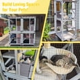 thumbnail image 6 of Aivituvin Outdoor Cat Catio Enclosure with Wheels, Movable Outdoor Cat House Cat Cage with Upgraded Resting Box, Waterproof Cover, 6 of 11