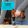 thumbnail image 5 of BLACK+DECKER 20V Cordless Drill/Driver, Lithium Ion Battery and Charger Included (LDX220C), 5 of 10