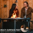 thumbnail image 6 of Solo Stove Fire Pit Surround Tabletop, Large | Elevation for Yukon Wood burning Outdoor Fire Pit, Powder-Coated Steel/ UV-Resistant Outdoor Fabric, Dimensions (HxDia): 20.5 x 52.6 in, Black, 6 of 9