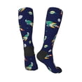 thumbnail image 4 of Haiem Astronaut Dinosaur and Space Socks, Funny Novelty Crazy Design Cotton Socks Sports Socks Knee High Socks For Men, Women,1Pairs - Gift For Working Friends, 4 of 9