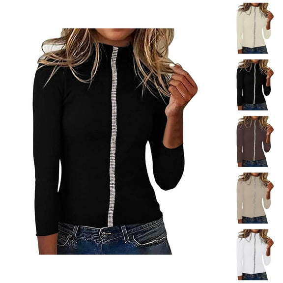 Cardigan Sweaters for Women Lightweight Knit Casual Bohemian Vacation Summer Clothing Ribbed Knit Pullover Sweater Top With Rhinestone For Casual Wear And Daily Outfits