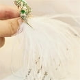 thumbnail image 3 of CZ Crysta Peacock Brooch Pin for Women Elegant Feather Tassel Lapel Pins Bird Animal Pearl Badge Delicate Dress Scarf Clips Accessories Jewelry, 3 of 6