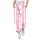 thumbnail image 1 of Pantalones largos para niños y niñas con estampado de cintura elástica y cordón con bolsillo, pantalones largos de cintura alta, pantalones de algodón para niña, 1 of 4