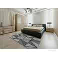 thumbnail image 4 of Ahgly Company Indoor Square Patterned Gray Wolf Gray Area Rugs, 4' Square, 4 of 6
