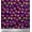 Deep Purple, variant on Soimoi Green Silk Fabric Oaknut & Mushroom Clip Art Printed Fabric 1 Yard 42 Inch Wide