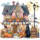 thumbnail image 1 of 5D DIY Con Forma Especial Parcial Arte Casa Halloween 30x30cm, 1 of 9