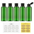 thumbnail image 5 of LISAPACK 3.4Oz Travel Bottles with Flip Cap (5 Pcs) Empty Dispenser Container for Travel Size Cosmetics (100ml, Green), 5 of 7