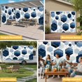 thumbnail image 6 of Navy Blue Marble Garage Door Cover Banner 6 x 13 FT, Gold White Geometric Hexagon Modern Garage Door Curtains Backdrop with Grommets for Indoor Outdoor Wall Party Porch Yard Decorations Background, 6 of 9
