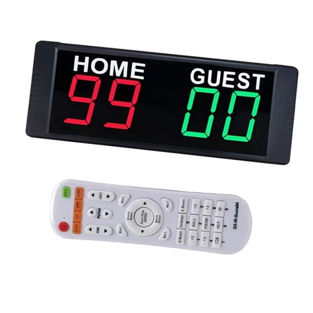 Eigraketly Portable Electronic Scoreboard Remote Control Wall Basketball Mount Ropa Deportiva, Zapatos