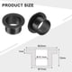 thumbnail image 2 of 12 piezas de rodamientos de manga con brida, bujes de plástico ID 15.1 mm x OD 17 mm x longitud 12 mm, bujes de nylon, negro, 2 of 6