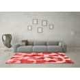 thumbnail image 3 of Ahgly Company Machine Washable Indoor Rectangle Oriental Red Modern Area Rugs, 8' x 12', 3 of 4