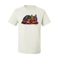 thumbnail image 2 of Colorful Rainbow Cat Animal Lover Men's Graphic T-Shirt, White, 5XL, 2 of 3