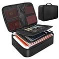 thumbnail image 2 of TFixolFireproof Document Bag with Zipper Closure Fire & Water Resistant Money Bag Storage Pouch Organizer Case Home Office Travel Safe Bag for Documents Files Money Cards Passport Valuables, 2 of 7