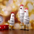 thumbnail image 4 of Amosfun 3 Piezas Figuras de Pollo de Madera Fiesta del día de Pascua Decoración de Mesa y alféizar de Ventana Figuras de Gallo de 7 a 8,66 Pulgadas, 4 of 5