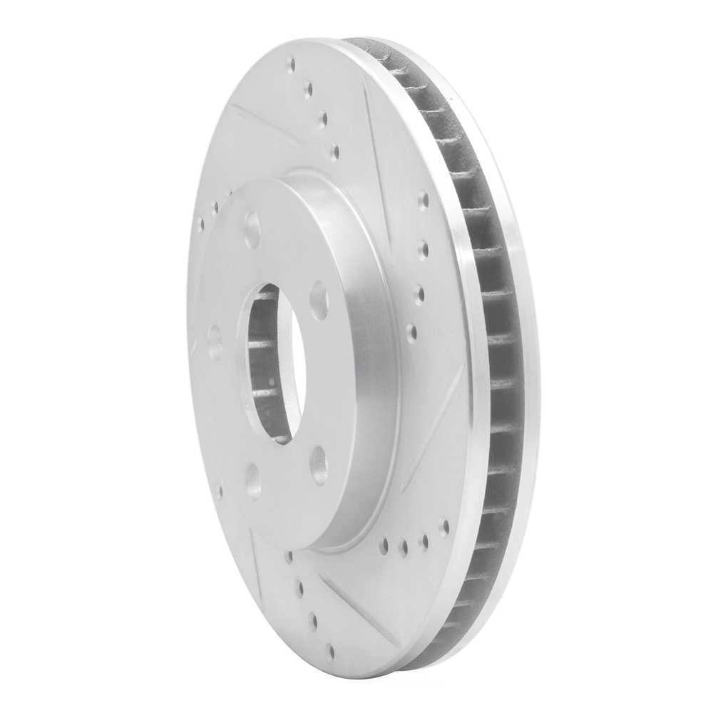 Dynamic Friction Company 631-52011R DFC Brake Rotor - Drilled And Slotted - Silver