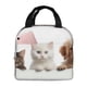 thumbnail image 1 of Easygdp Cute Kittens And Puppy Bolsa Térmica Premium - Tela Oxford Impermeable, Gran Capacidad, Bolsillo Frontal, Unisex para Trabajo, Escuela, Actividades al Aire Libre y Picnics, 1 of 8