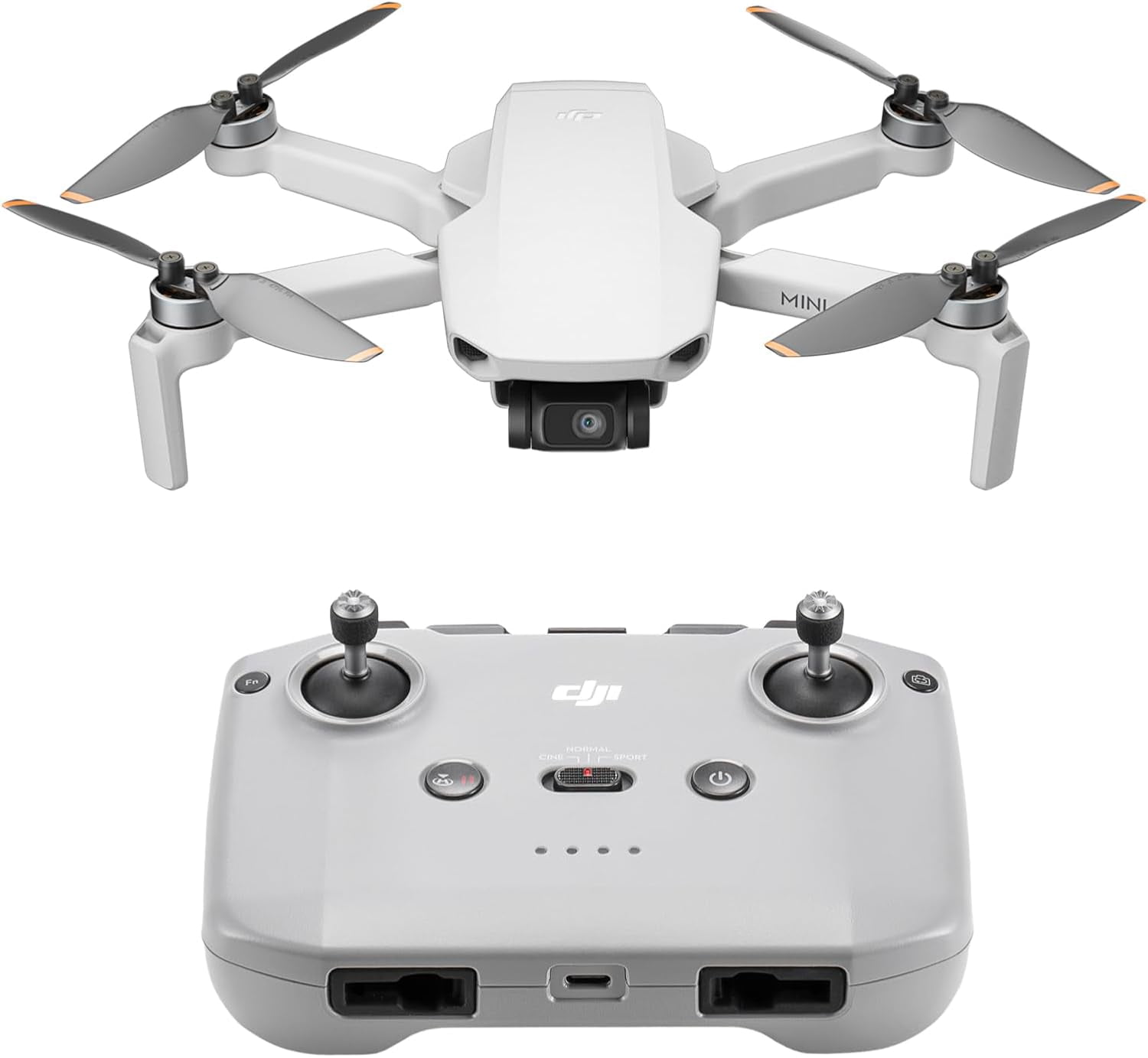DJI Mini 4K Fly More Combo Drone with Remote Control, 249g, Gray