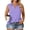 05_Purple, variant on Plus Size Shirts for Women 3X Chic V Neck Tops Cute Sleeveless Collared Polo Tank White