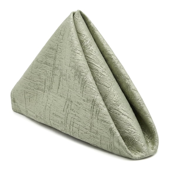 Unique Bargains 6Pcs Satin Washable Reusable Cloth Napkins Light Green 20x20inch
