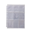 thumbnail image 3 of fastboy 20 Pieces Transparent Album Pages Double-sided Collection 9 Pockets Gaming Card Sleeves 3-Ring Cards Holder Sheets Binder, 3 of 8