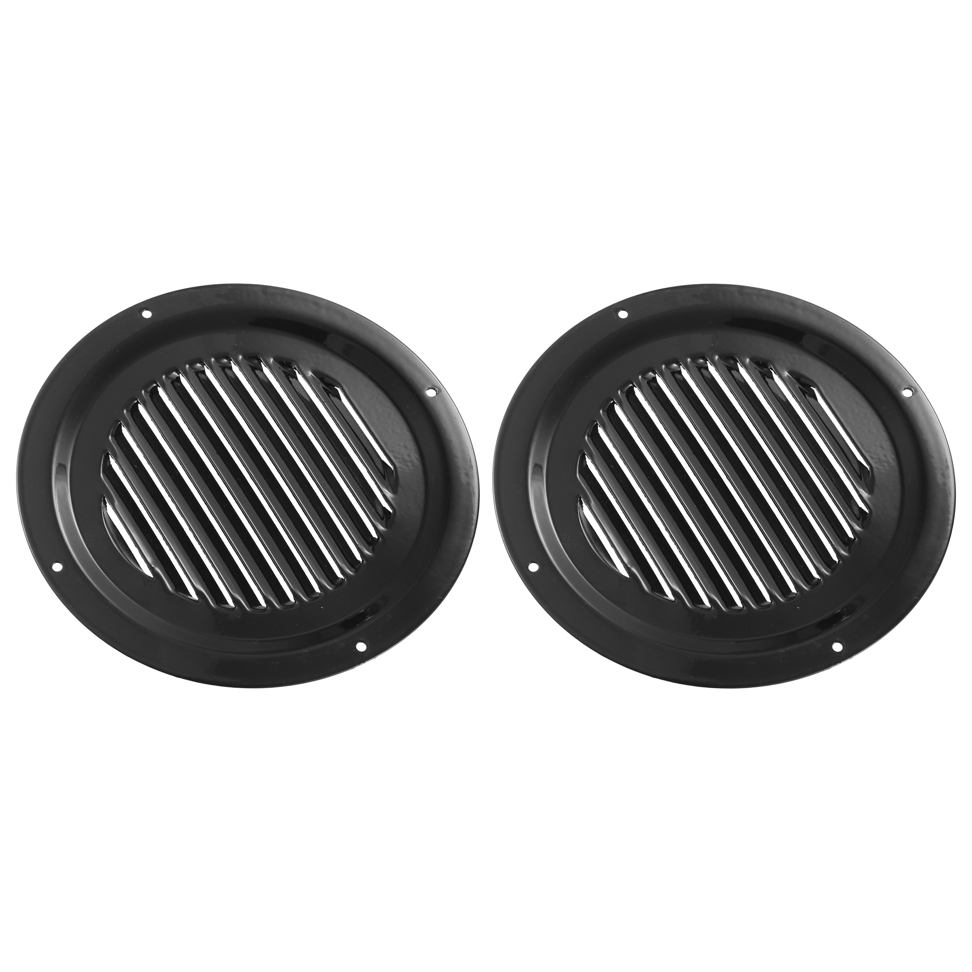 Unique Bargains 2pcs 6 Inch Round Marine Boat Louvered Ventilation Vent