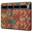 thumbnail image 4 of For Google Pixel 6 Pro 5G Flower Phone Case Leather+PC+TPU Shockproof Cover - Winter / Blue, 4 of 5