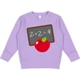 thumbnail image 2 of Inktastic Chalkboard and Apple School Toddler Sweatshirt, 2 of 4