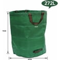 thumbnail image 2 of Bolsa de jardín 272L bolsas de residuos de jardín verdes con asas bolsa de residuos de jardín reutilizable plegable a prueba de roturas, 2 of 5