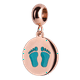 thumbnail image 1 of Charm para Pulsera LuckyLy, Dije de Huellitas Bebé Niña, Acero Inoxidable y Rosa, Modelo Capri rosa UNITALLA, 1 of 8