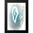 thumbnail image 2 of Bryant, Susan 11x14 Black Modern Framed Museum Art Print Titled - Blue Watercolor Agate Rectangle, 2 of 5