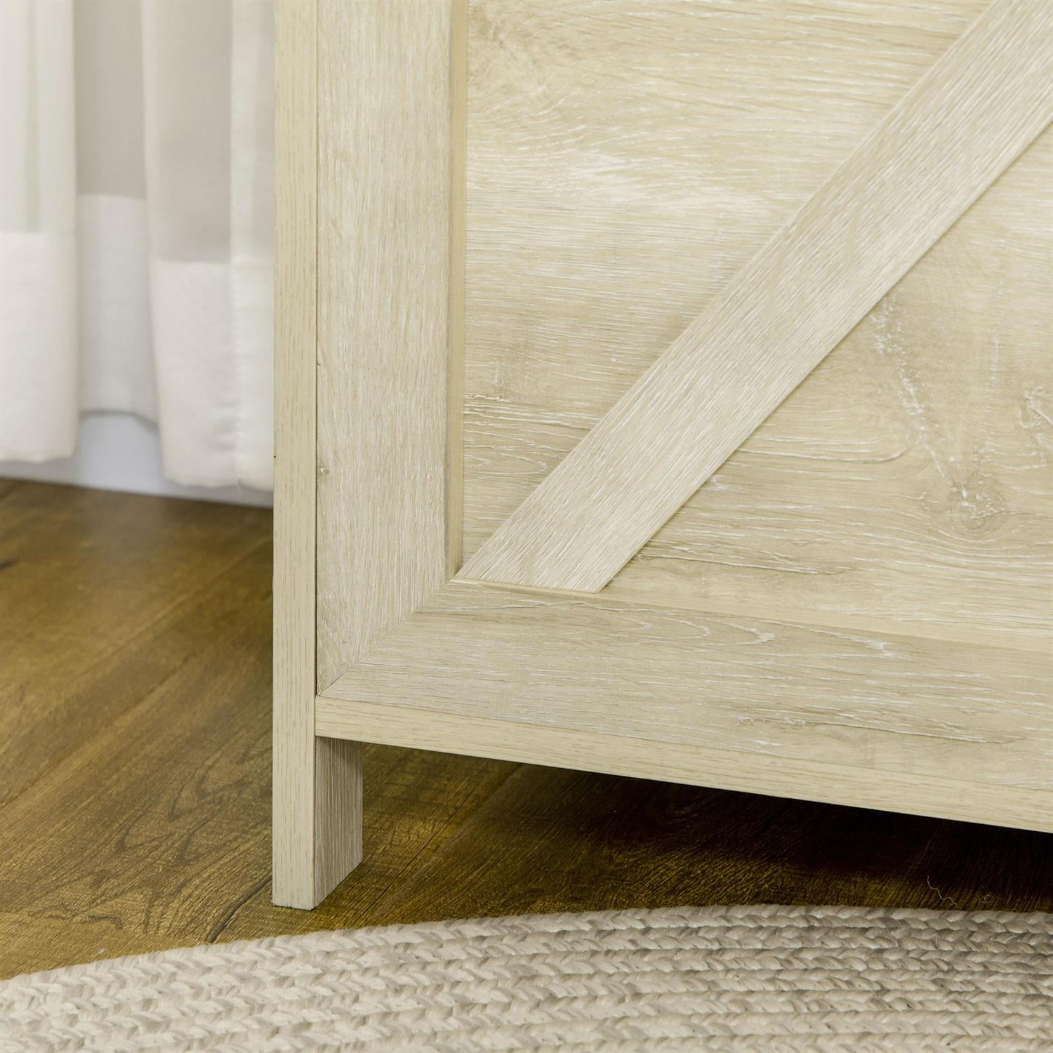 Demi Bonn 30" Wood Storage Bench with Lift Top and Safety Hinge, Farmhouse Style Trunk for Living Room, Bedrooms & Entryways, Beige