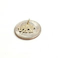 thumbnail image 5 of 14k yellow Gold tiny elephant Pendant charm unisex good luck fine jewelry 0.8g, 5 of 12