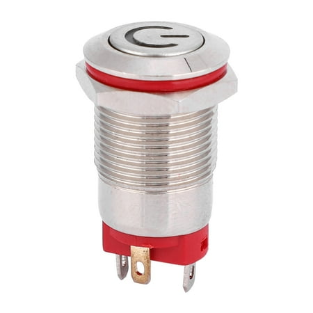 

4 Pin Button Switch Silver Contact Material Button Switch IP66 IK09 Waterproof Self Lock For LED Light