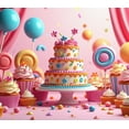 thumbnail image 4 of LUUFILx Birthday Cake Backdrop Photography Props Party Decorations Background Banner Happy Birthday Party Supplies Banner Decorations Events Celebrations, 4 of 8