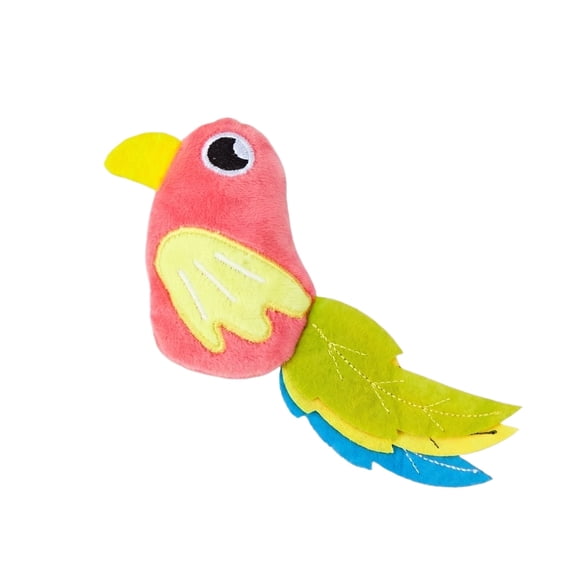 Catnip Plush Bird Cat Toy, Realistic Simulation Interactive Chew for Teeth Cleaning and Self-Play, Boredom Relief for Indoor Cats(Pink)