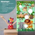 thumbnail image 4 of Animal Background Toss Game Decoraciones Para Cumpleaños Niños Niñas Niños SM SunniMix Juguetes para lanzar sacos de arena, 4 of 7