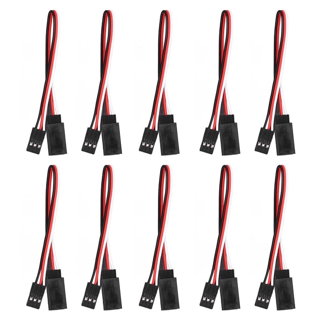 3 Pin Servo Extension Cable Model Car Servo Driver Connection Line Brass Core for Aircraft and Helicopter Servo