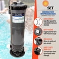 thumbnail image 2 of Cartridge Filter and Pressure Gauge with Union Fittings for Swimming Pool 120SF, 2 of 7
